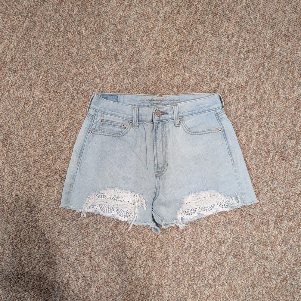 Light Blue Denim Women's Shorts